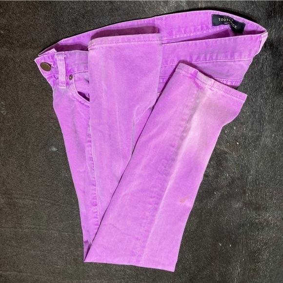 J Crew “ToothPick” Ankle Pants worn distressed and stained look size 28 GuC - Picture 3 of 15